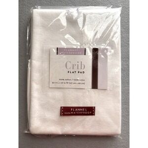 Flannel Waterproof Crib Pad Mattress Protector Washable Incontinence NEW 50"x27"